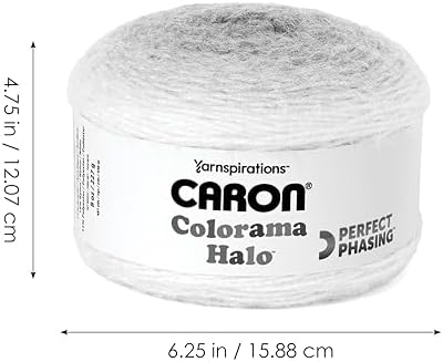 Caron Colorama Halo Cake Ombre Yarn for Crocheting, Nutmeg Frost, 2-Pack