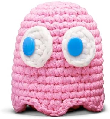 The Woobles PAC-MAN Ghost Crochet Kit for Beginners (Pinky)