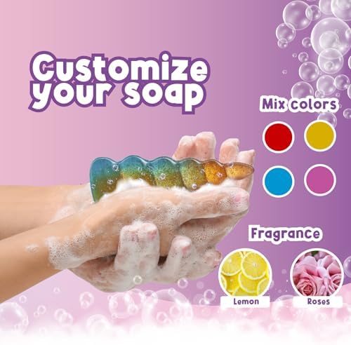Unicorn Soap Lab - Glycerin Soap Making Kit and Molds for Kids Ages 6-12
