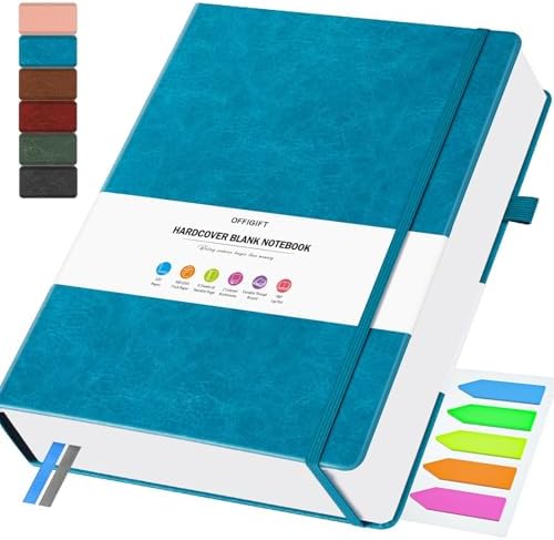 Blank Journal, Hardcover Sketchbook 8.5" x 11", 320 Pages Blank Notebook A4