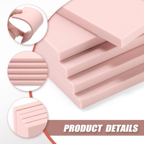 Bobblebro Linocut Kit for Printmaking, 5 PCS 4"x6" Rubber Linoleum Blocks