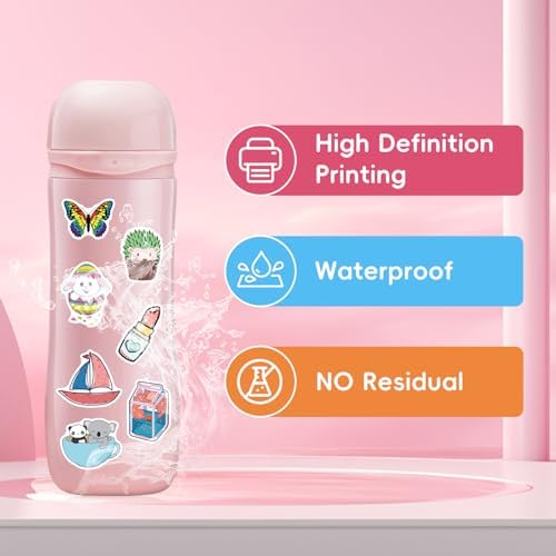 Stickers for Water Bottles, 300PCS Water Bottle Stickers for Kids | Waterproof Vinyl Stickers, Cute Stickers Pack, Back to School Supplies Classroom Decor