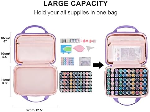 Leudes Diamond Art Storage Painting Case 60 Slots Bead Art Kits for Adults