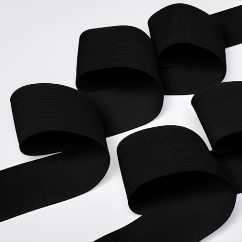 Airisoer Elastic Bands for Sewing 1.5 Inch x 12 Yards, Black