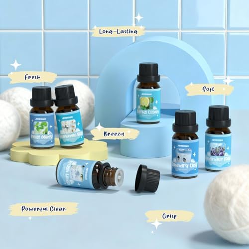 ARVIDSSON Laundry Collection Essential Oil Set, Use with Wool Dryer Balls