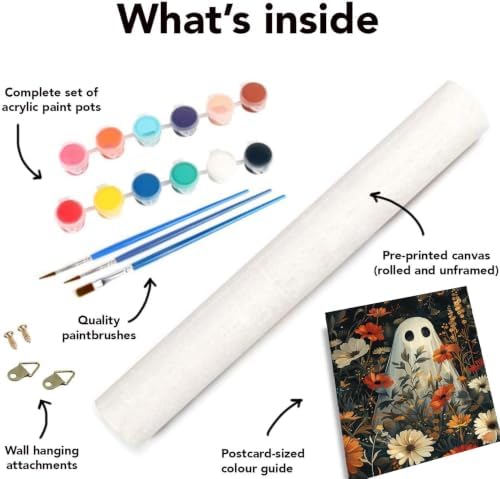 VIGEGU 6 Pack Gothic Paint by Numbers Kit for Adults Beginner