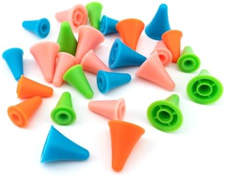 BlingKingdom 30 PCS Knitting Needle Point Protectors, 2 Sizes
