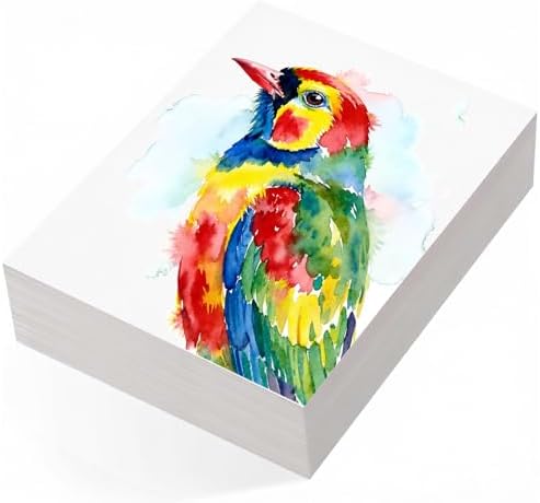 82 Sheets Watercolor Paper Bulk 9"x12", 110lb/230gsm Cold Press Thick