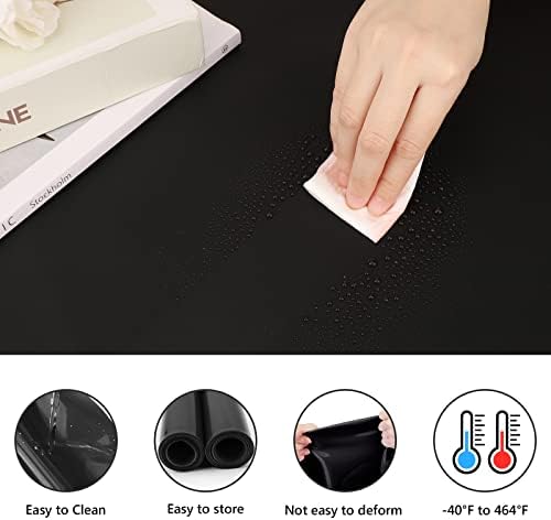 Gartful Extra Large Silicone Mats for Crafts, 35.4 x 23.6 inch Sheet, 1.8mm Thick Pad for Jewelry Casting Resin Mold, Nonstick Placemat, Countertop Protector, Black