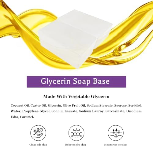 Glycerin Soap Base, Melt and Pour Soap Base, SLS/PEG Free 10 LB