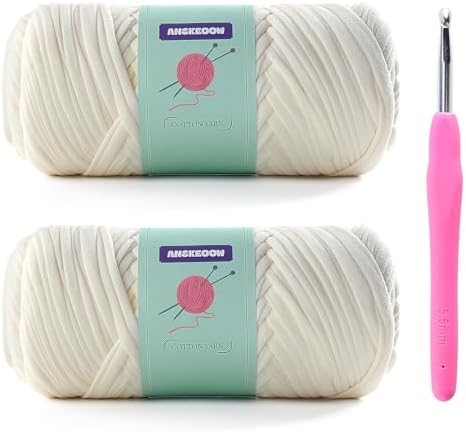 Soft Tshirt Yarn for Crochet Bags/Basket, T Shirt Thick Yarn for Crocheting