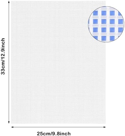 7 PCS Plastic Canvas Sheets, 6 Count Plastic Mesh Sheets for Embroidery, 9.84 x 13 Inch Eye Mesh for Embroidery, Knit Crochet Projects, DIY Handicraft, Make Dividers