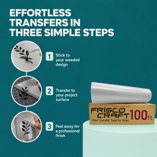 Frisco Craft C-370 Clear Transfer Tape for Vinyl 24" x 100 Feet