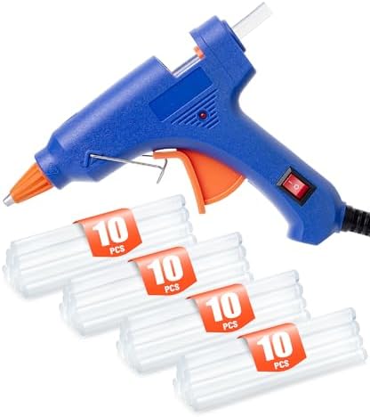 Mr. Pen- Mini Hot Glue Gun with 30 Glue Sticks Set, Blue
