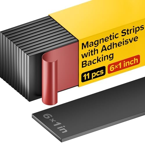 X-bet MAGNET Super Sticky Adhesive Magnetic Strips, 6x1 (15x2.5cm), 11 pcs