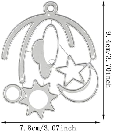 Patchwork Moon Cloud Star Hanging Basket Metal Cutting Dies for Card Making