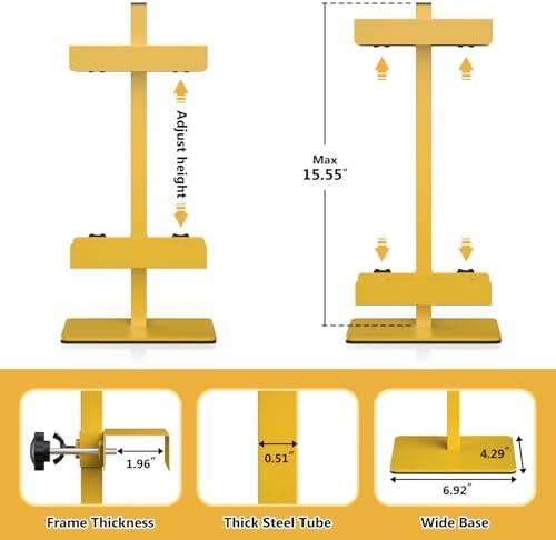 Tabletop Easel Stand Picture Easels for Display Up to 15.5" H Gold Picture Frame Stand Table Top Easel Metal Picture Easel for Photos, Painting, Artwork, Books (Base: 1.32 lbs)