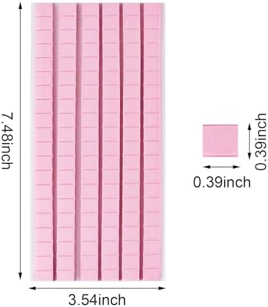 Feosky Adhesive Poster Sticky Tack Putty, Reusable and Removable Adhesive Putty, Mounting Putty for displaying Wall Paintings, Picture, Decoration, Crafts (Pink,Pack of 2)