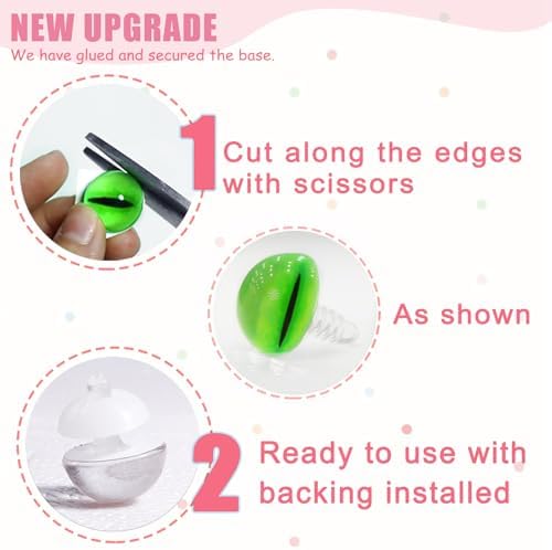 CSCHENGO 8-20mm 253 PCS Amigurum Safety Eyes for Crochet Animals, 3D Glitter Glass Eyes for Crafts Kit with Noses/Glasses/Leather Tags,Doll Crochet DIY Crafts Stuffed Animals Making Supplies