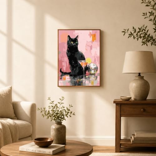 TELMOXA Cat Paint by Numbers Kit for Adults, 16x16 in