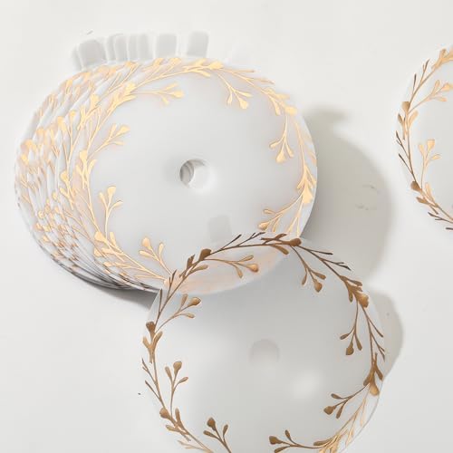 CDXHOME Candle Dust Covers |100pcs Floral Translucent Kraft for Candle or Craft Fragrance Candles Decoration | Candle Topper Protection Accessories (3.85in/9.7cm
