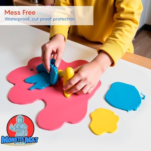 MonsterMat Extra Large Flexible Kitchen Mat – 23.4" x 35.6" x 0.08" – Ultra Thin Chopping Board, durable, Non-Slip, and Versatile Kitchen Extra Large Cutting Board and Craft Cutting Mat (2)