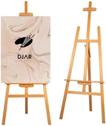 DJAR Wooden Art Easel for Painting for Adults, Hold Canvas up to 41.7"