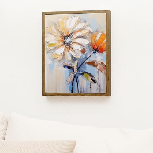 Venusmiles Canvas Frame 8x10 Frame for Canvas Painting Floating for 1" Deep, Floater for Canvas Artist Panel Oil Painting Wall Art Décor, Vertical or Horizontal Picture Wall Decor, Natural
