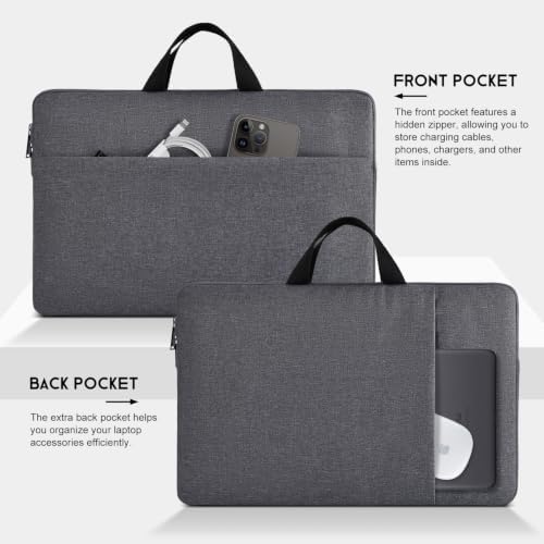Waterproof Drawing Tablet Sleeve Case Compatible with Huion KAMVAS Pro 16, Wacom Cintiq 16/ Cintiq Pro 17, Space Grey