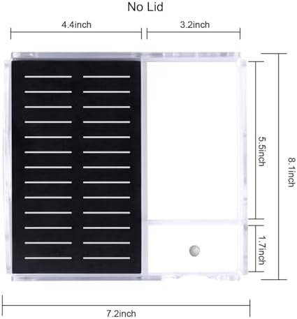Acrylic Working Tray for Cross Stitch and Embroidery Supplies, Embroidery Floss Bobbins Organizer Tray with Magnetic Needle Holder and Tools Storage