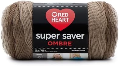 Coats & Clark Super Saver Ombre Yarn, 10 oz, Cocoa
