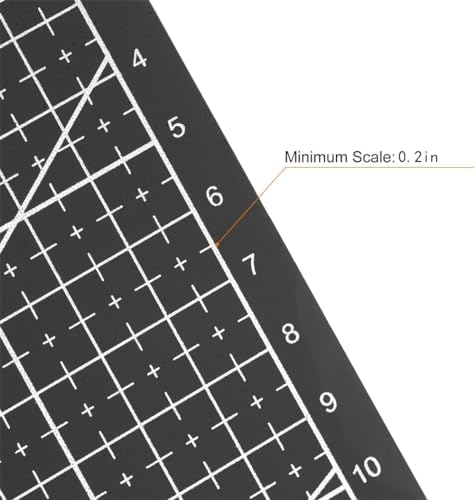 Self Healing Sewing Mat, Rotary Cutting Mat Double Sided 5-Ply Craft Cutting Board for Sewing Crafts Hobby Fabric Precision Scrapbooking Project 9inch x 12inch (A4-Black)