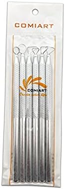 COMIART 6 PCS Sludge Pottery Clay Scraper Clay Sculpting Modelling Tools