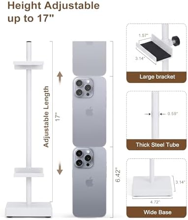 Adjustable Tabletop Easel Stand, White 17" H Easels for Display