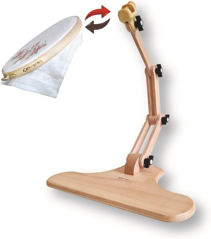 Nurge Medium Seating Embroidery Stand with Classic Head 20 Inch Height