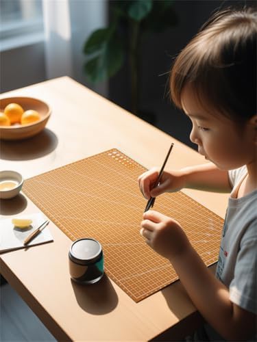 New A3 Double Side Craft Cutting Mat Cutting Board Sewing Pad Artist Carving Tools Handmade Crafts DIY Props (Yellow)