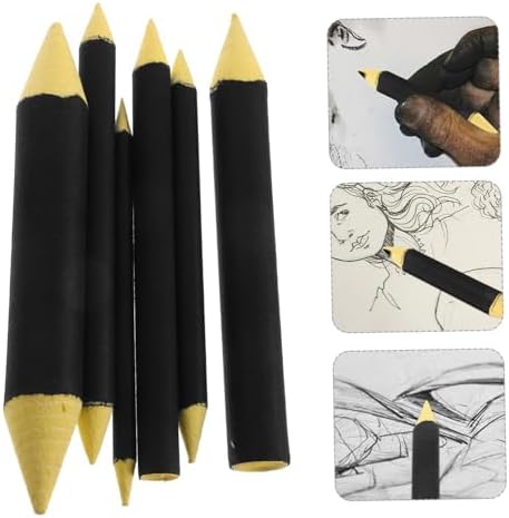 TEHAUX 12pcs Blending Stump Artists Ergonomic Paper Wiper Tools for Sketching Drawing for Pastel Blending Compact Lightweight Design