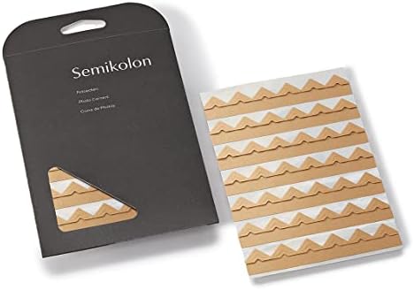 Semikolon - Self-Adhesive Photo Corners for Albums, 252 Pieces, Brown