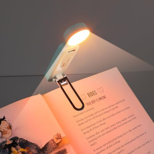 VAVOFO USB Rechargeable Book Light, Bookmark Clip on LED Reading Light