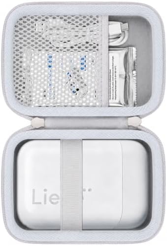 khanka Hard Case for Liene 2x3” Photo Printer- Mini Instant Photo,White