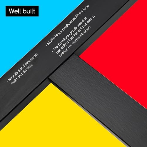 MEEDEN Black Easel for Painting: Wood Easel Stand for Sign and Display