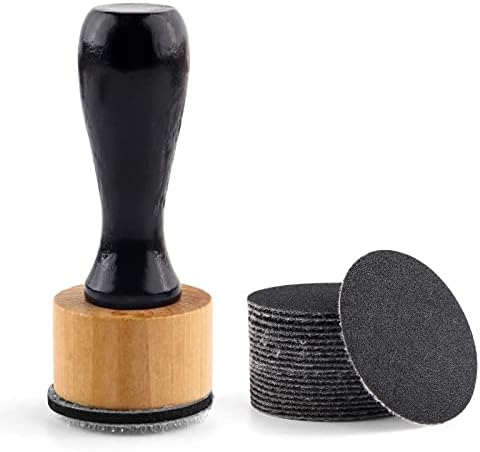 Bundle -Mini Blending Tool Sets,Include 2 PCS Foam Replacment Foam Pads and 20 Pieces Sanding Discs Medium-Grit Sandpaper for Drawing Distressing Blending and Removing the Extra Colors Arts Supplies