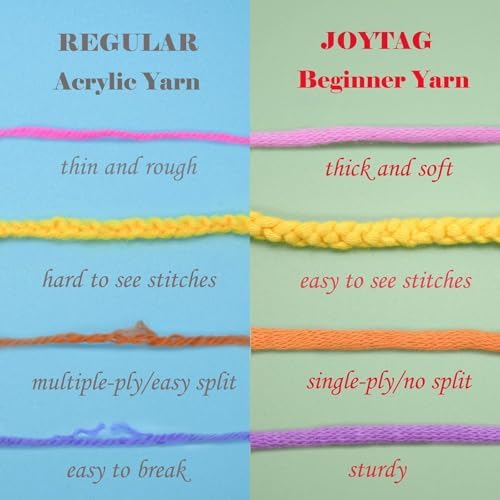 50g Rainbow Beginner Crochet Yarn for Crocheting and Knitting Multicolor Cotton Crochet Yarn for Beginners(Pink Variegated)