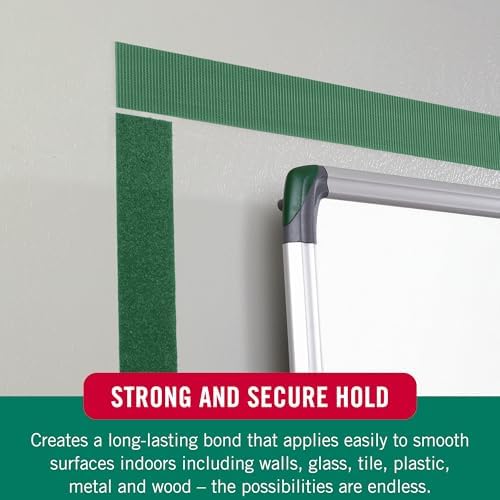 VELCRO Brand Colors | Green Sticky Back Tape | 10ft Roll with Adhesive, Cut Strips to Length | Mount Classroom Décor, Create Seasonal Craft Projects | Organize Home or Office