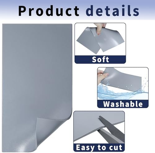 8 Pieces 8 x 4 Inch Silicone Heat Press Mat 0.12 Inch Thick Foam Press Cover Pad Accessories for HTV Heat Transfer Vinyl