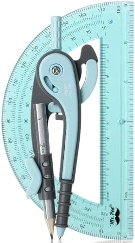 Mr. Pen- Geometry Compass and Protractor Set, 6 Inch Compass