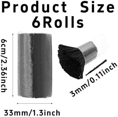 pson 6 Rolls 2.36 Inch Latch Hook Yarn, Precut Craft Yarn for DIY Rug Making, Crochet Tapestry, Pillow Covers and Knotted Handcraft Project(Black)