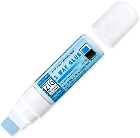 Kuretake Zig 2 Way Glue Stick Pen, Board Tip,15mm Tip, AP-Certified, Made in Japan