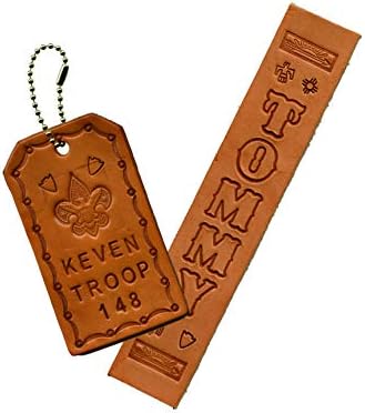 Realeather C0138-08 Bookmarks for Leathercrafting, 7" x 1.25", Natural, 8-Pack