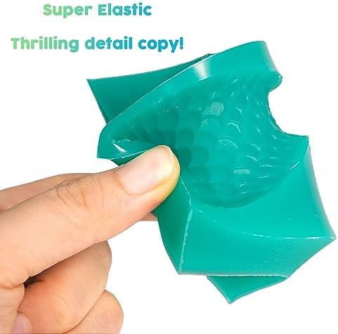 BBDINO Super Elastic Silicone Mold Making Kit 8A Jade Green 1Gallon/140.8Oz
